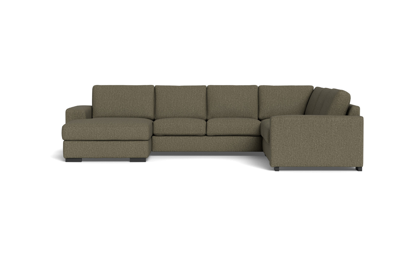Malmø hjørnesofa og chaiselong - Alis - Mito stof - 4300 Hunter, Højrevendt