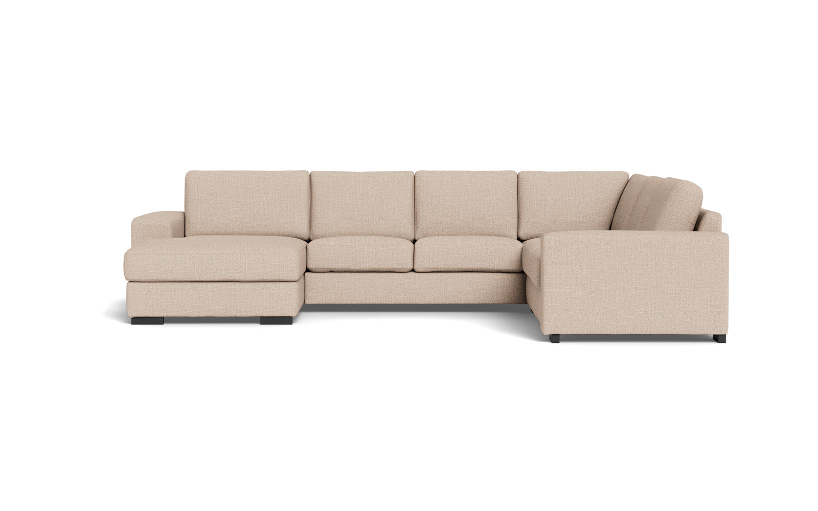 Malmø hjørnesofa og chaiselong - Alis - Melbourne stof - Beige 4172, Højrevendt