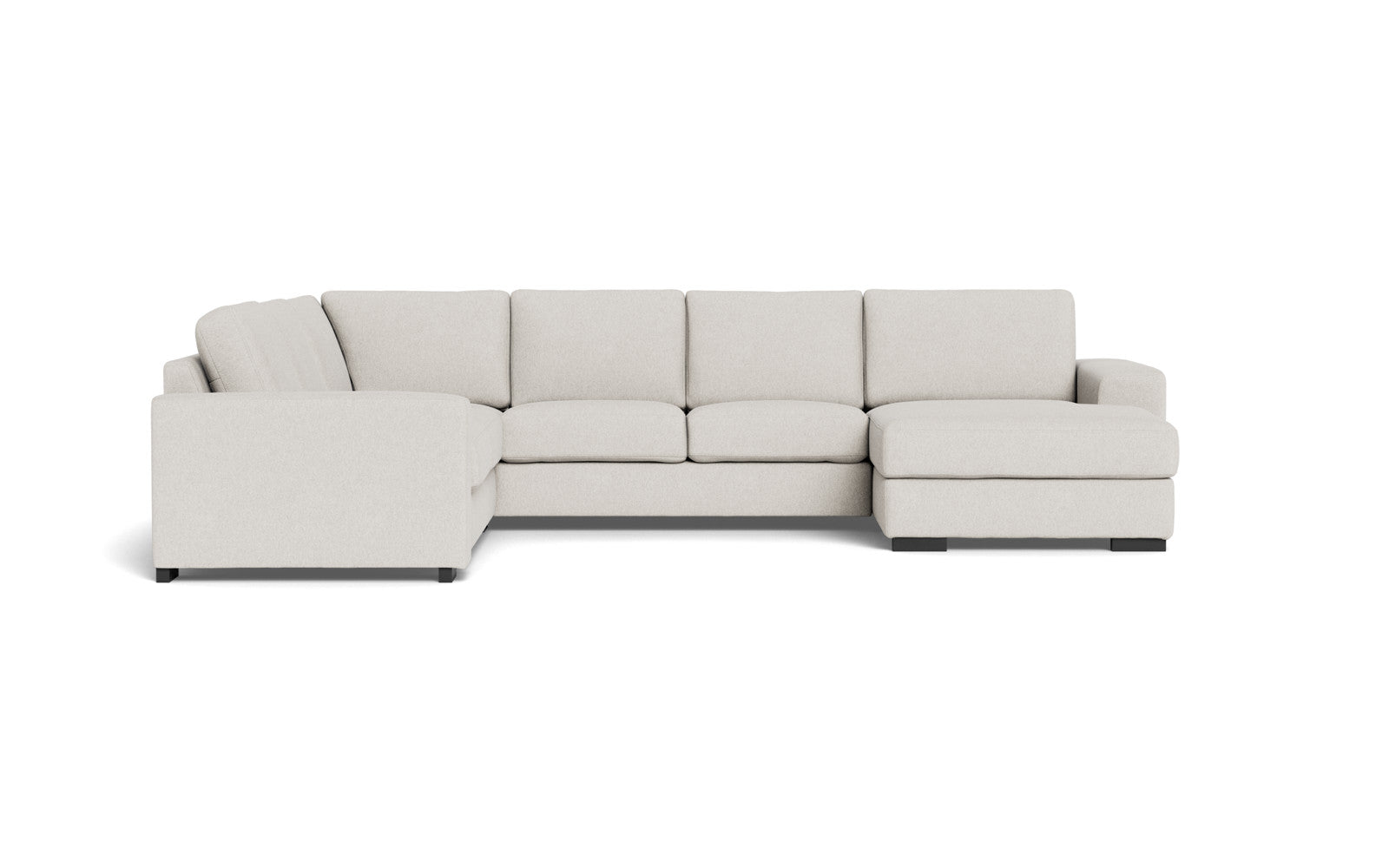 Malmø hjørnesofa og chaiselong - Alis - Irma stof - 1611 White, Venstrevendt