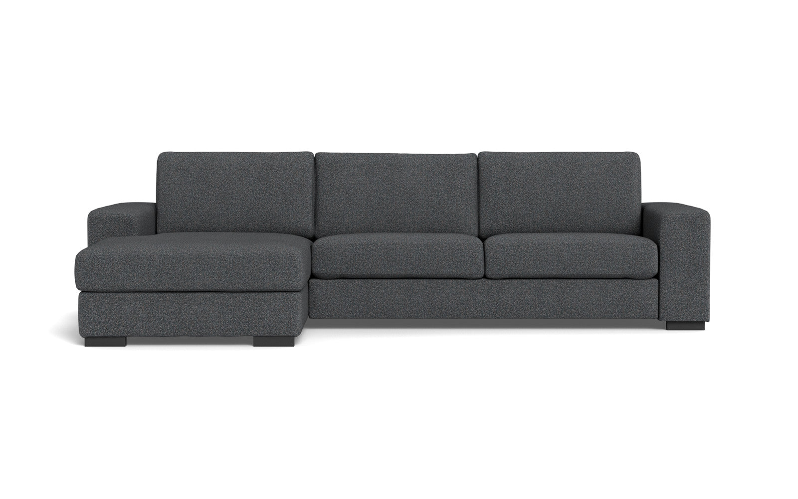 Malmø sofa med chaiselong - Alis (S) - Hevre stof - Blå 0982, Venstrevendt