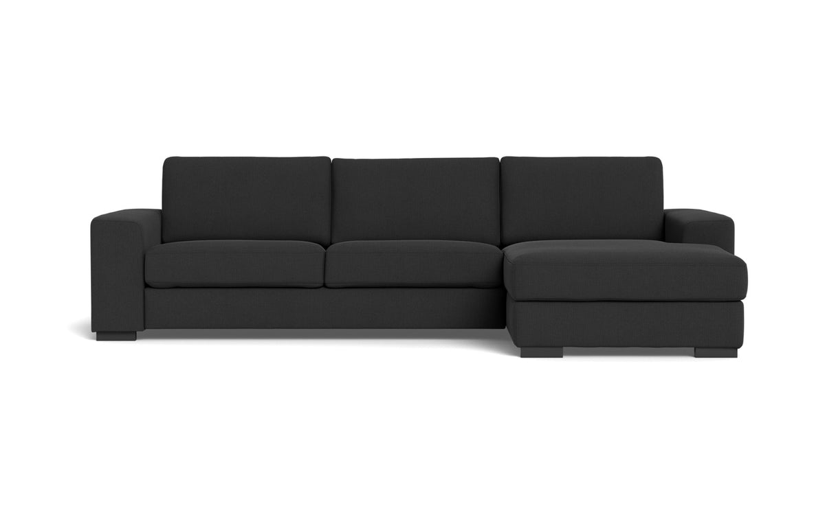 Malmø sofa med chaiselong - Alis (S) - Jump fløjl - Anthracite, Højrevendt