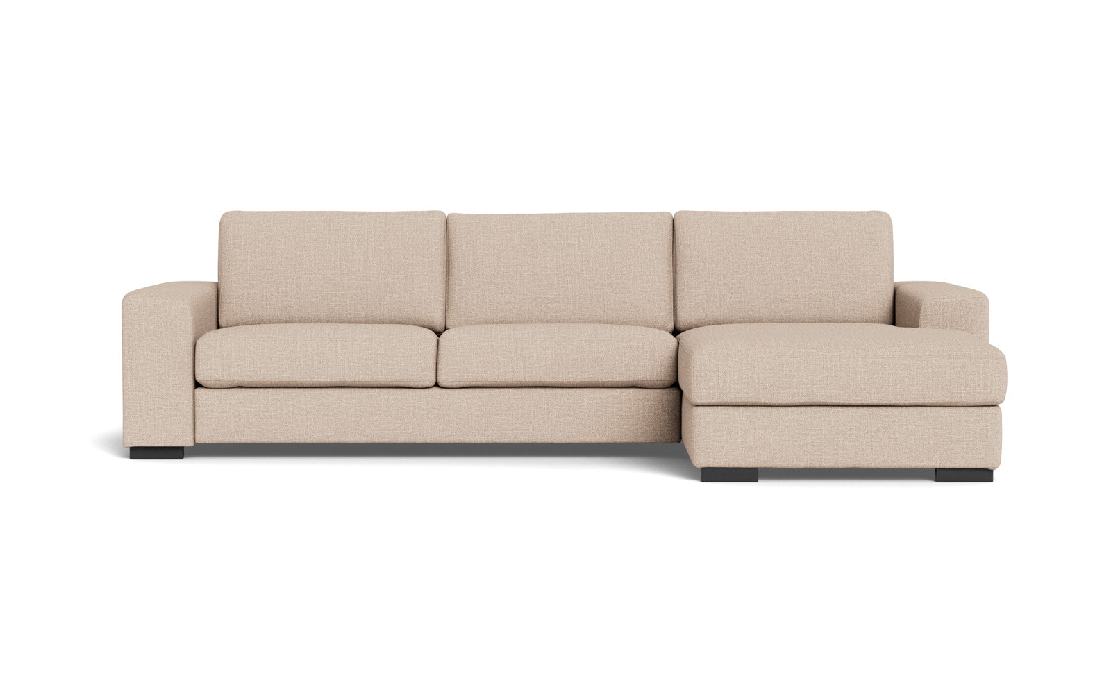 Malmø sofa med chaiselong - Alis (L) - Melbourne stof - Beige 4172, Højrevendt