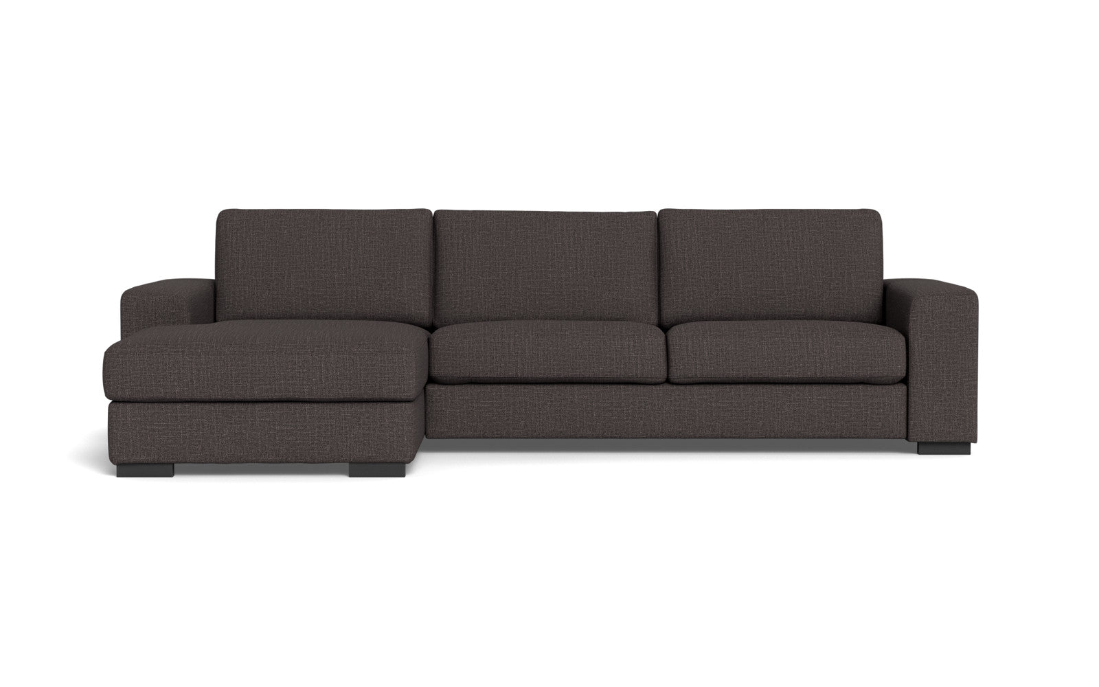 Malmø sofa med chaiselong - Alis (L) - Melbourne stof - Anthracite 4180, Venstrevendt