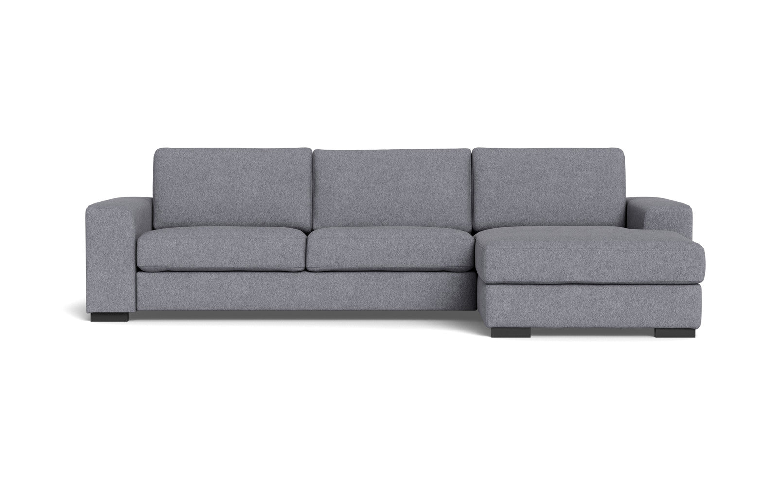 Malmø sofa med chaiselong - Alis (L) - Irma stof - 1615 grey, Højrevendt