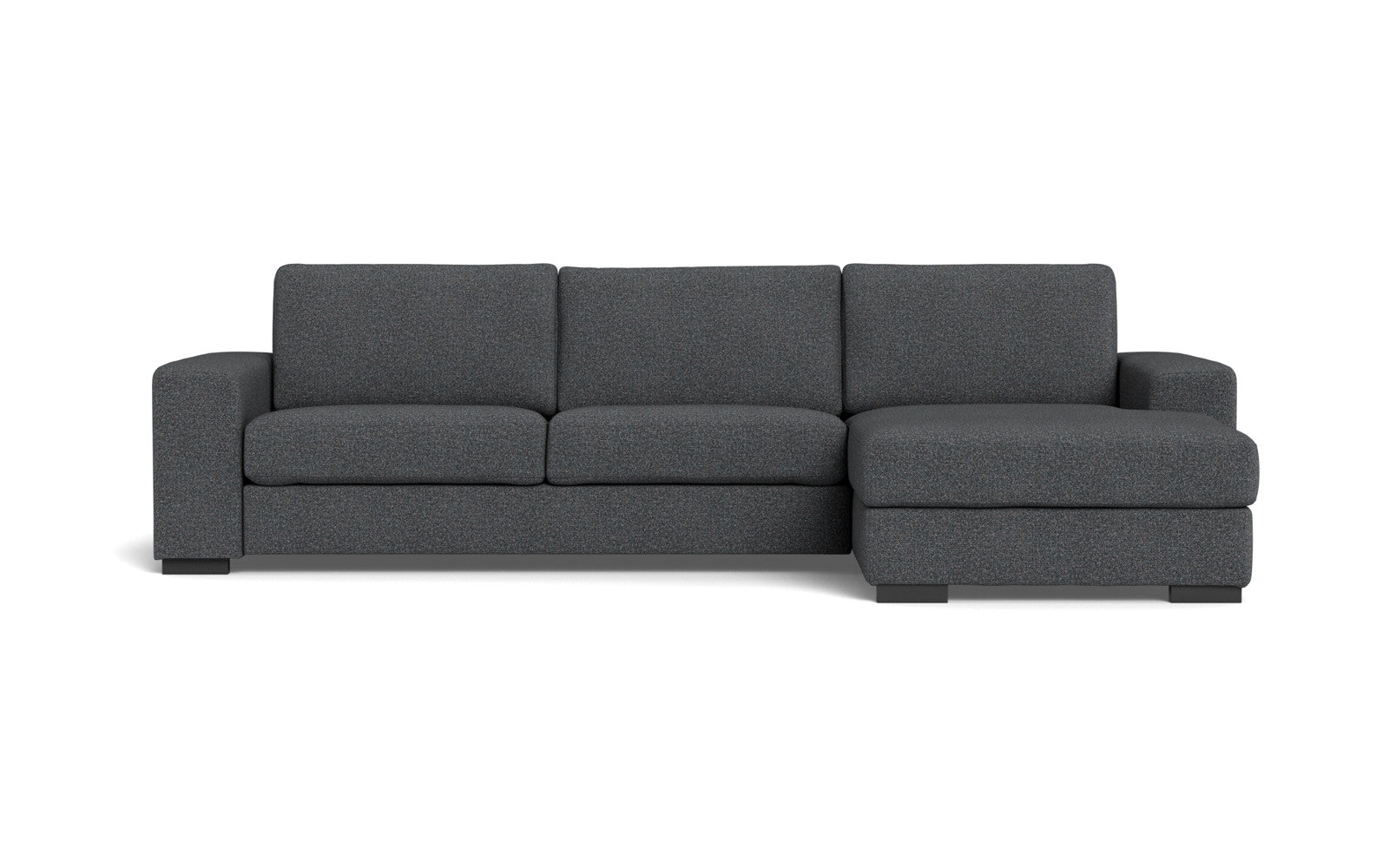 Malmø sofa med chaiselong - Alis (S) - Hevre stof - Blå 0982, Højrevendt