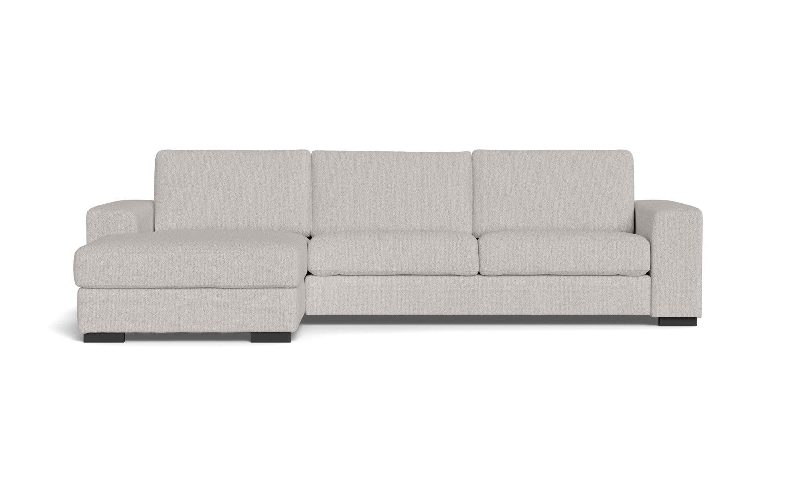 Malmø sofa med chaiselong - Alis (L) - Mito stof - 4296 Ash Grey, Venstrevendt