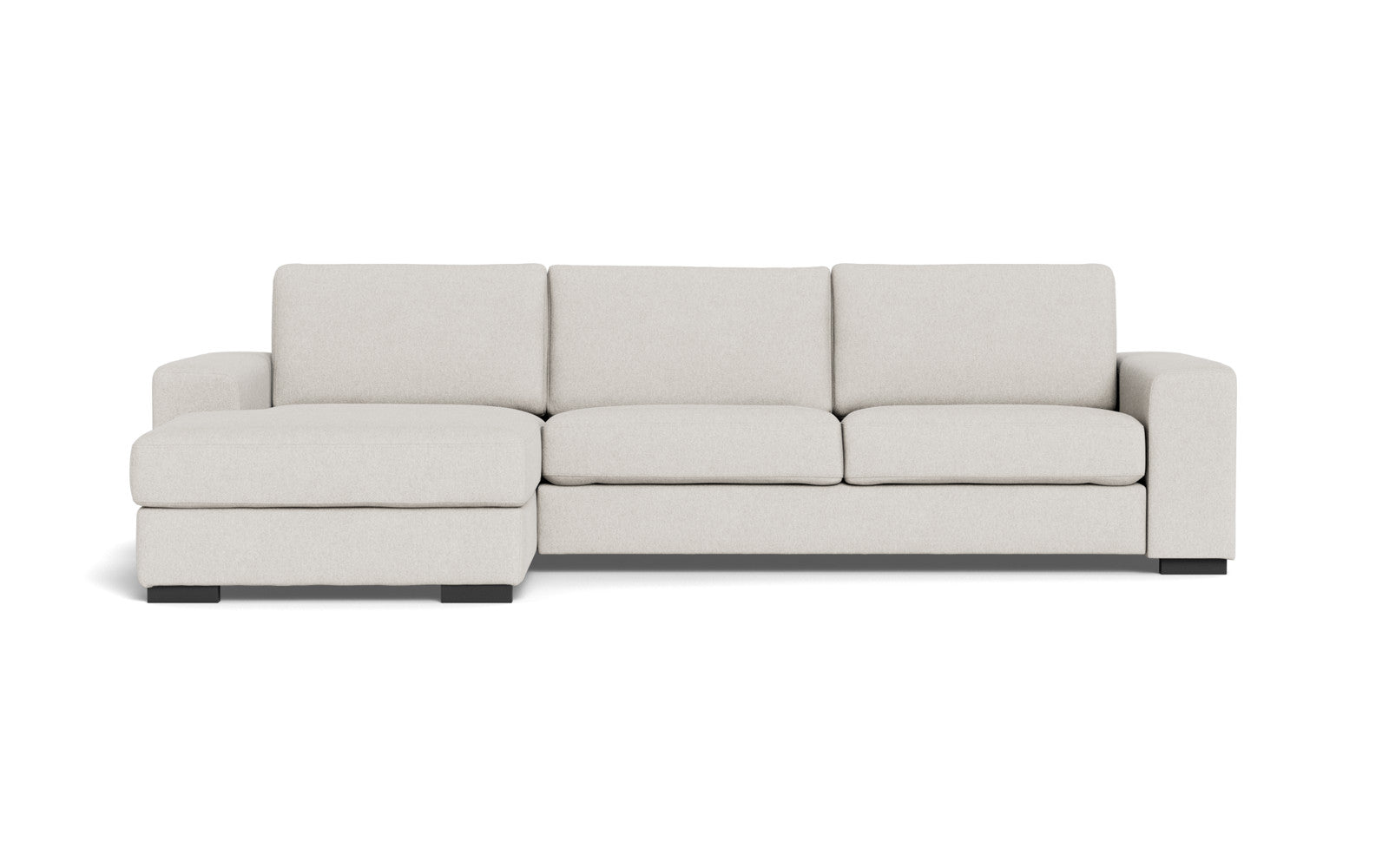 Malmø sofa med chaiselong - Alis (L) - Irma stof - 1611 White, Venstrevendt