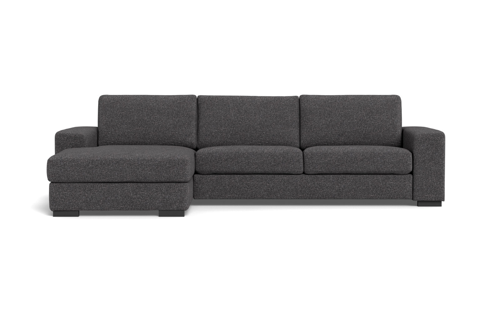 Malmø sofa med chaiselong - Alis (S) - Hevre stof - Grå 0984, Venstrevendt