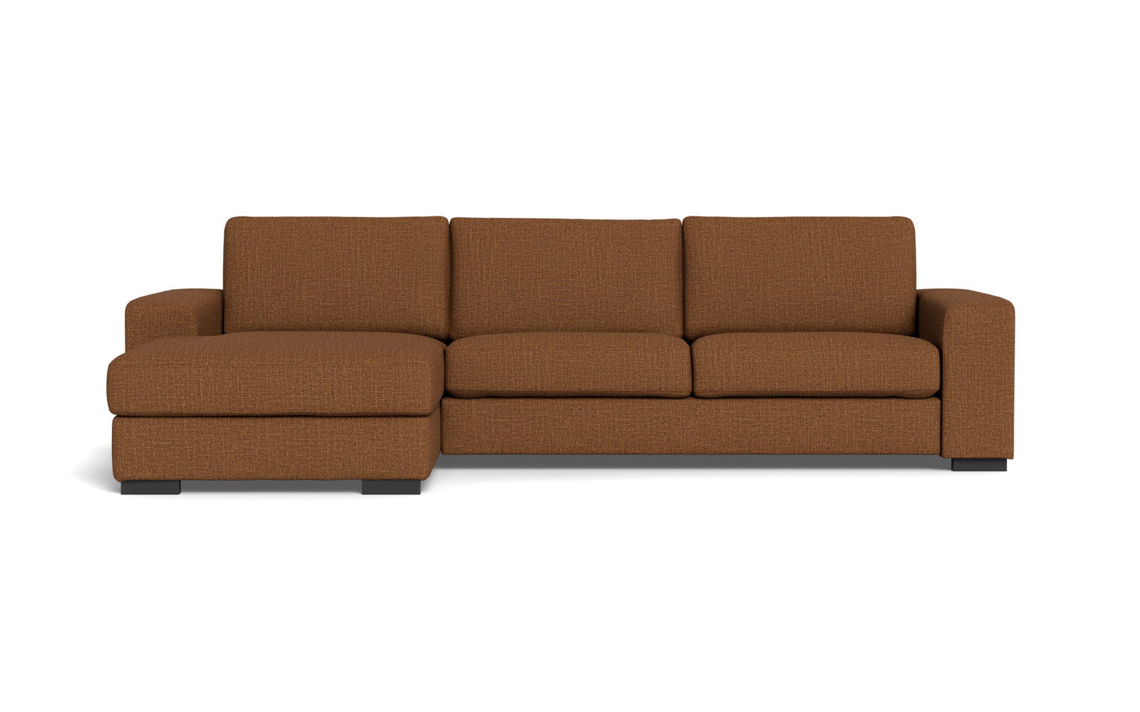 Malmø sofa med chaiselong - Alis (L) - Melbourne stof - Cognac 4173, Venstrevendt