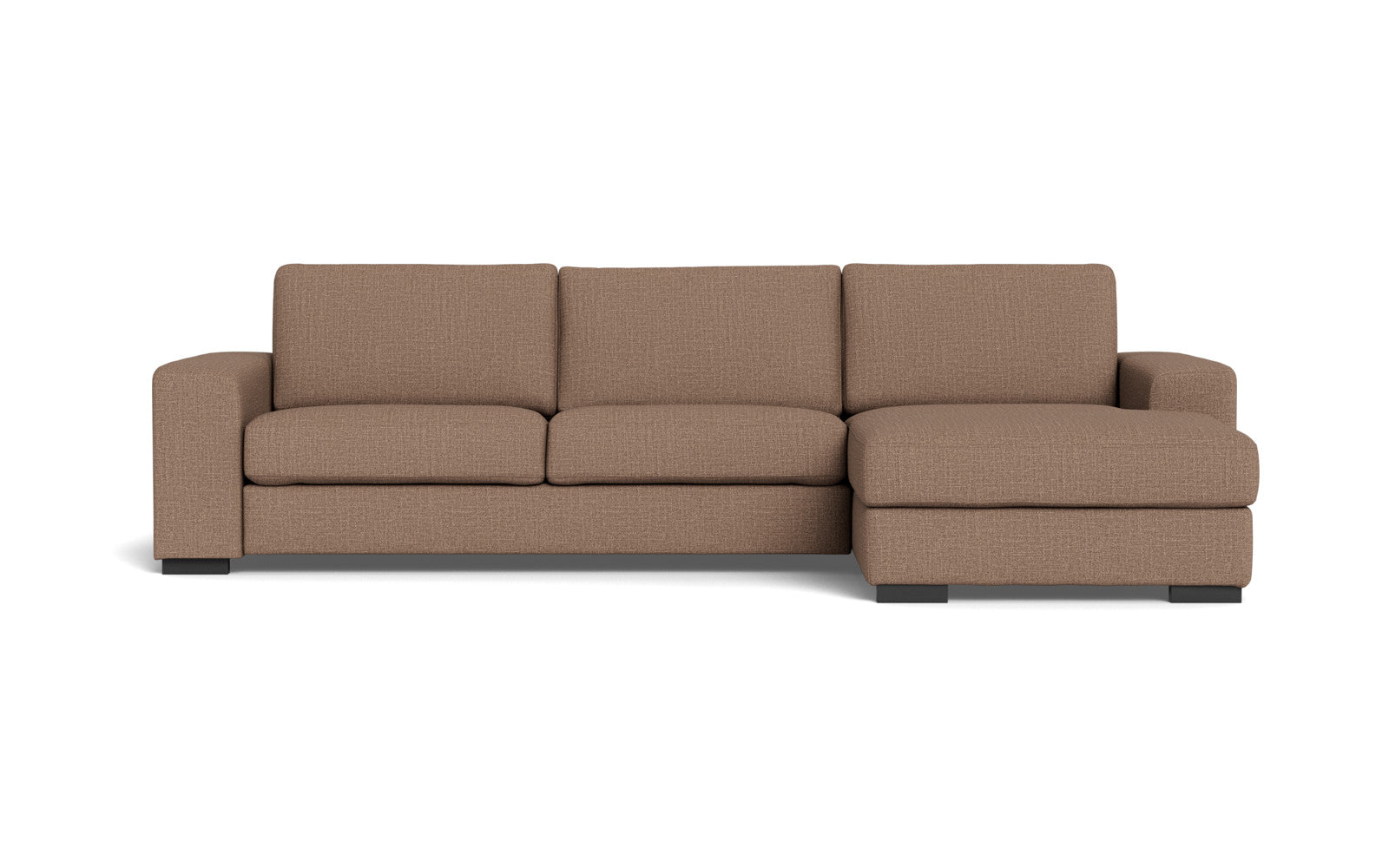 Malmø sofa med chaiselong - Alis (S) - Melbourne stof - Latte 4179, Højrevendt