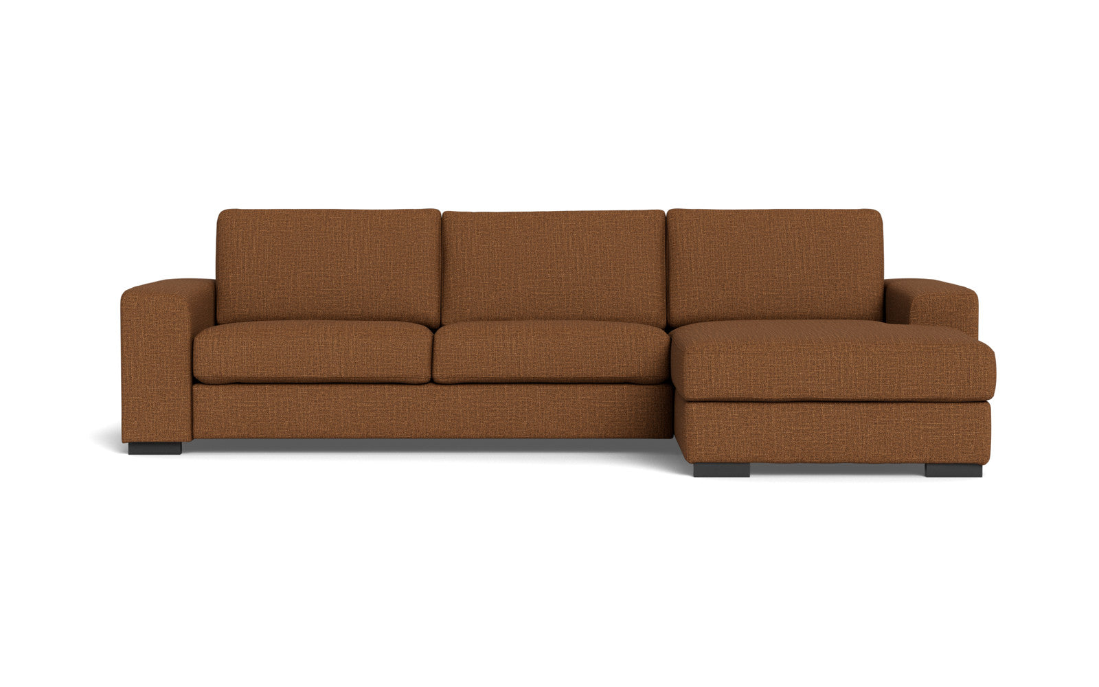 Malmø sofa med chaiselong - Alis (S) - Melbourne stof - Cognac 4173, Højrevendt