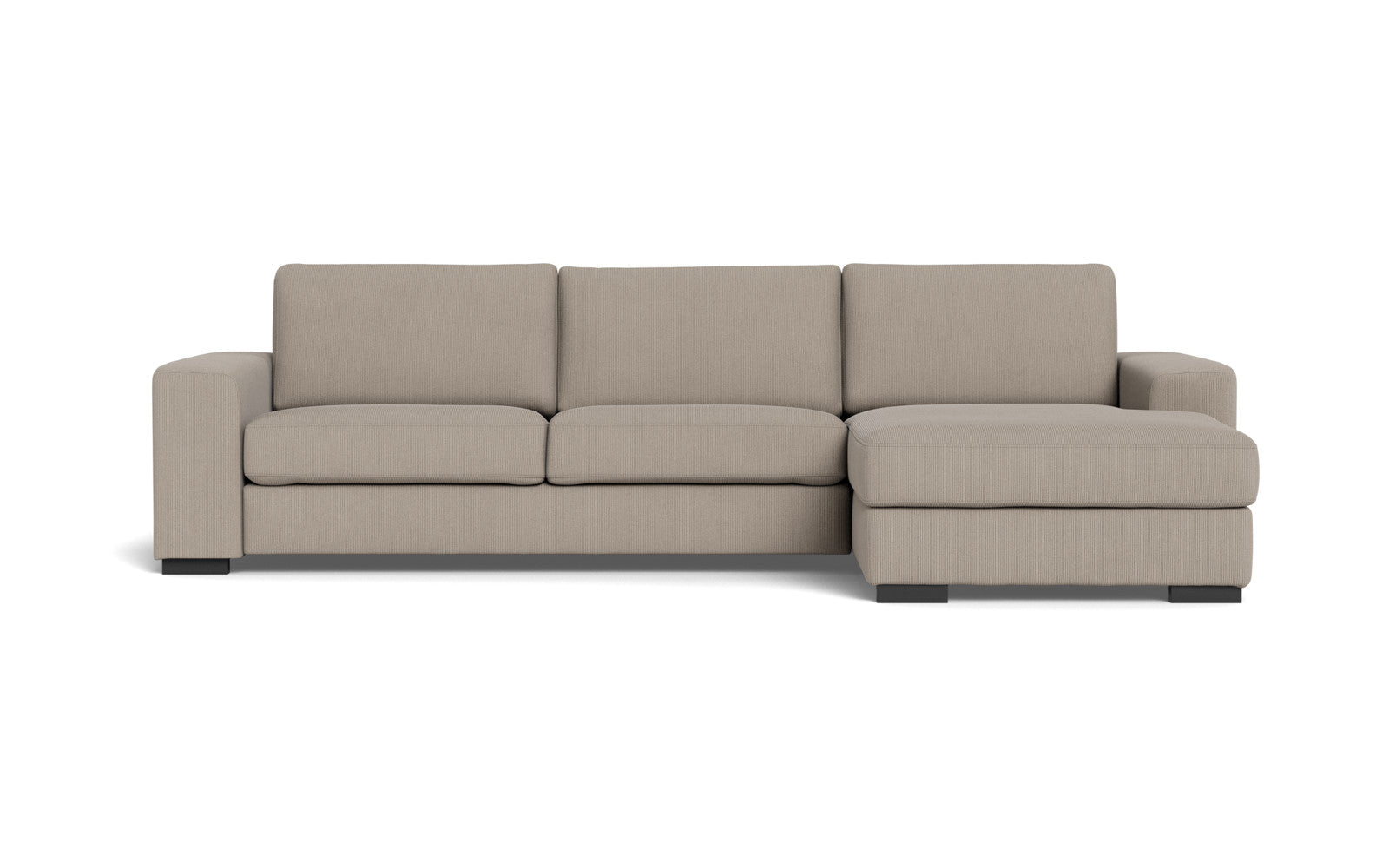 Malmø sofa med chaiselong - Alis (L) - Jump fløjl - Beige, Højrevendt