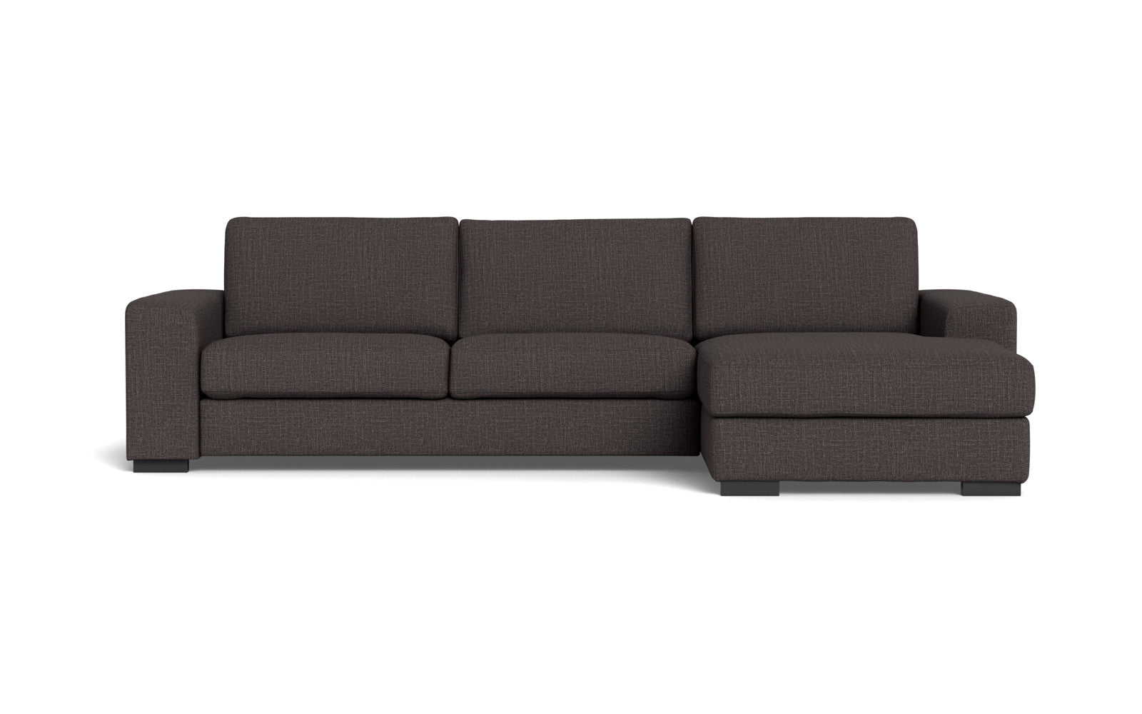 Malmø sofa med chaiselong - Alis (S) - Melbourne stof - Anthracite 4180, Højrevendt