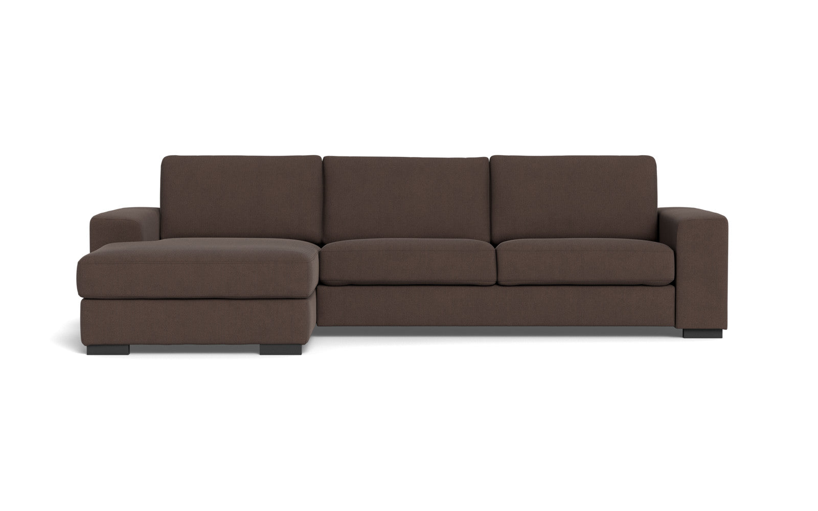 Malmø sofa med chaiselong - Alis (L) - Jump fløjl - Brown, Venstrevendt