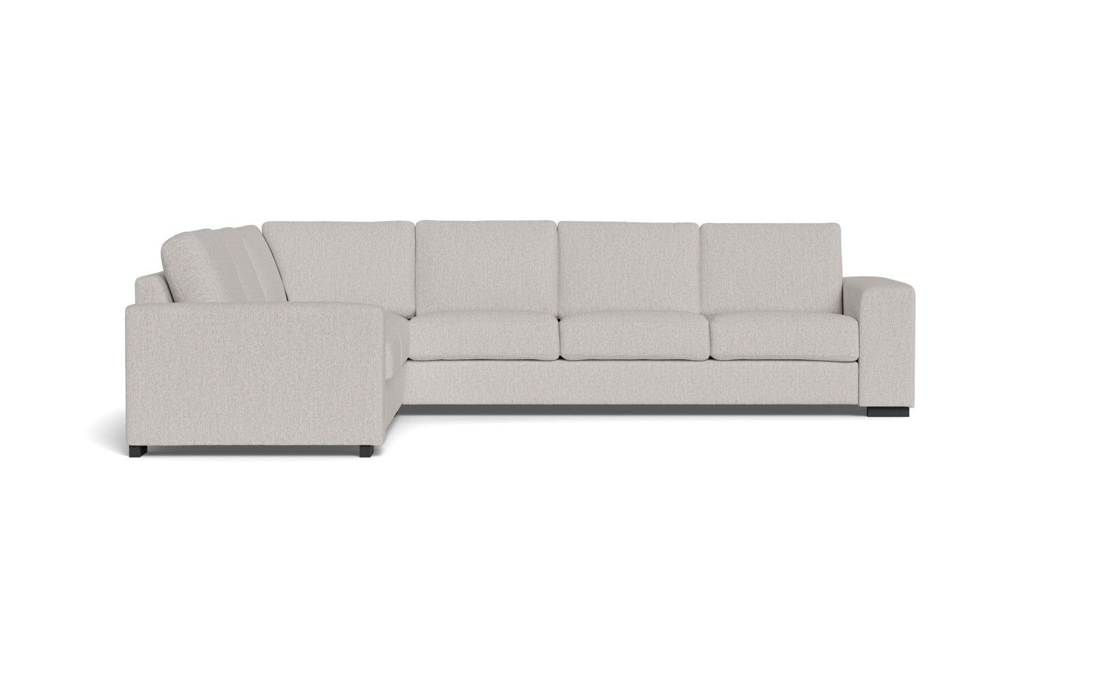 Malmø hjørnesofa - Alis - Mito stof - 4296 Ash Grey, Højrevendt