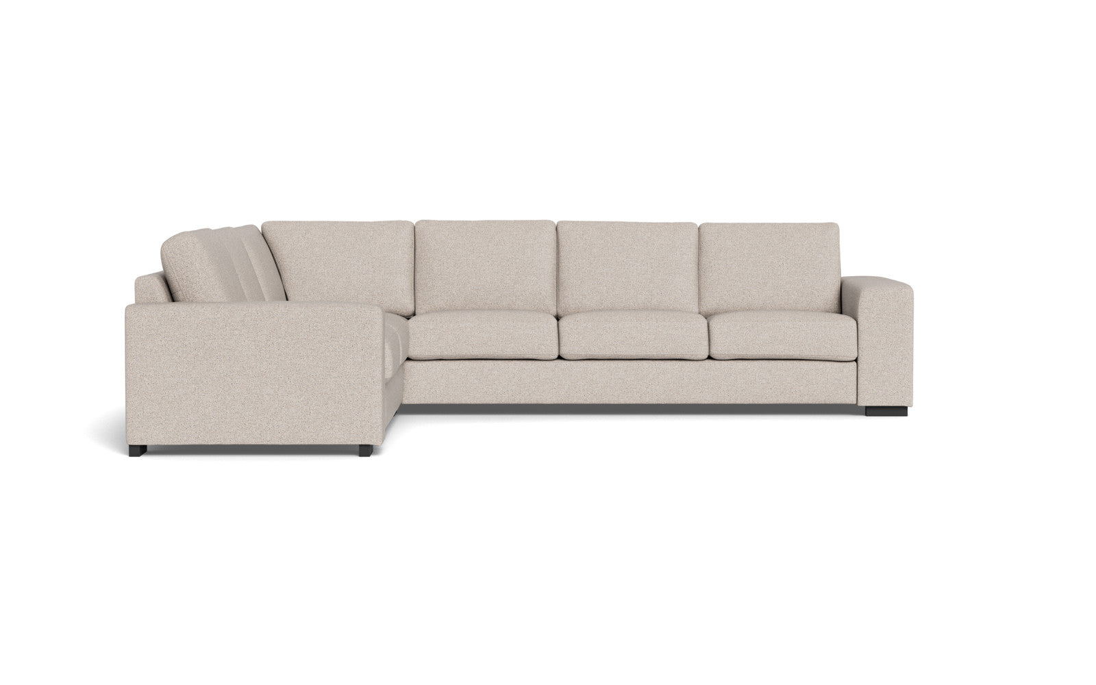Malmø hjørnesofa - Alis - Hevre stof - Beige 0980, Højrevendt