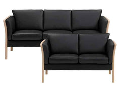 Columbia 3+2 pers sofa 668 læder - Skalma