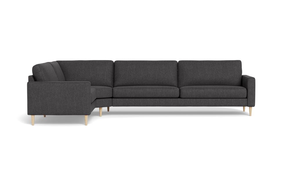 Symfoni 2018 hjørnesofa - armlæn 6 - Vila stof - Dark Grey