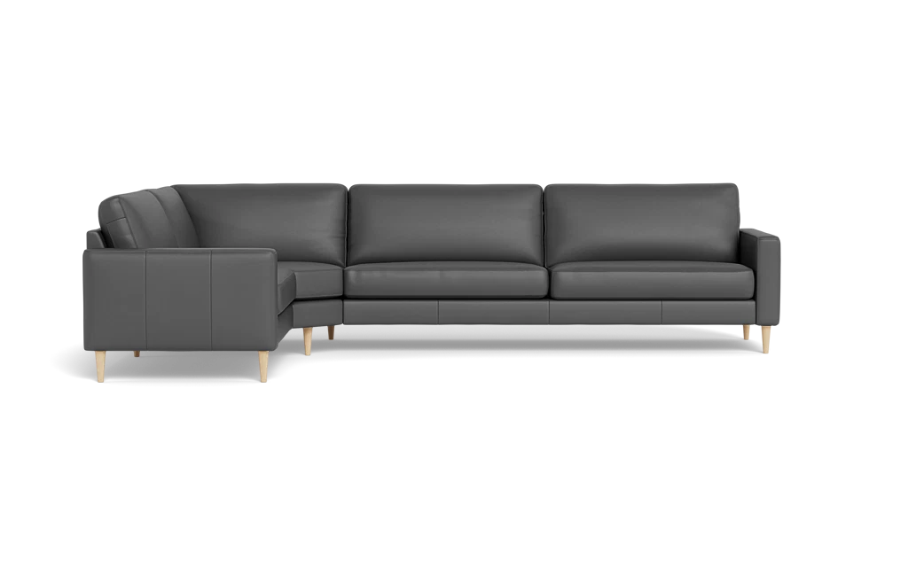 Symfoni 2018 hjørnesofa - armlæn 6 - Soleda læder - Anthracite