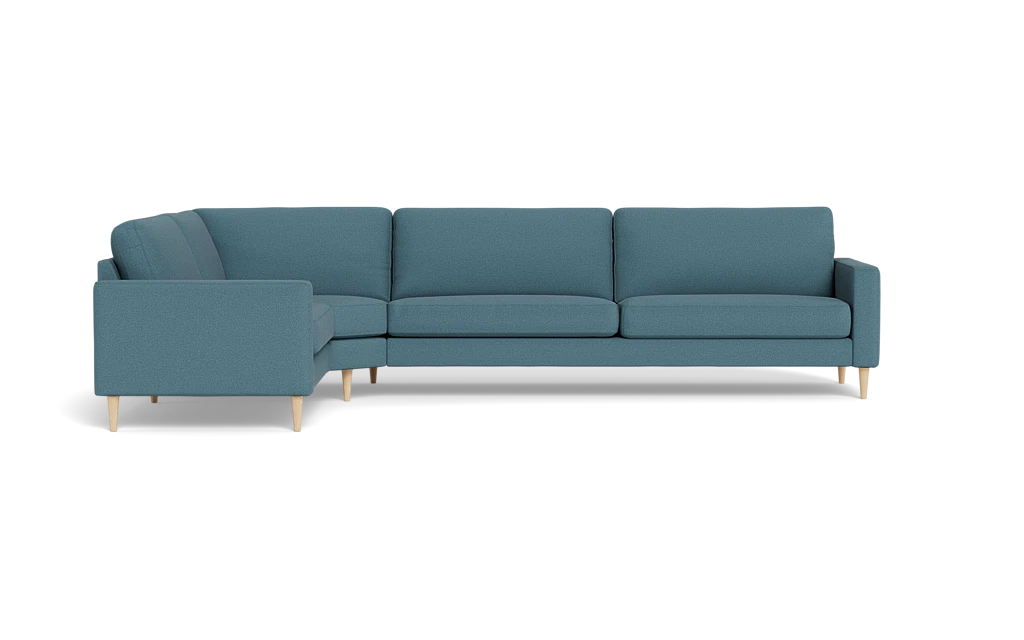 Symfoni 2018 hjørnesofa - armlæn 6 - New Ocean stof - Dark turquise