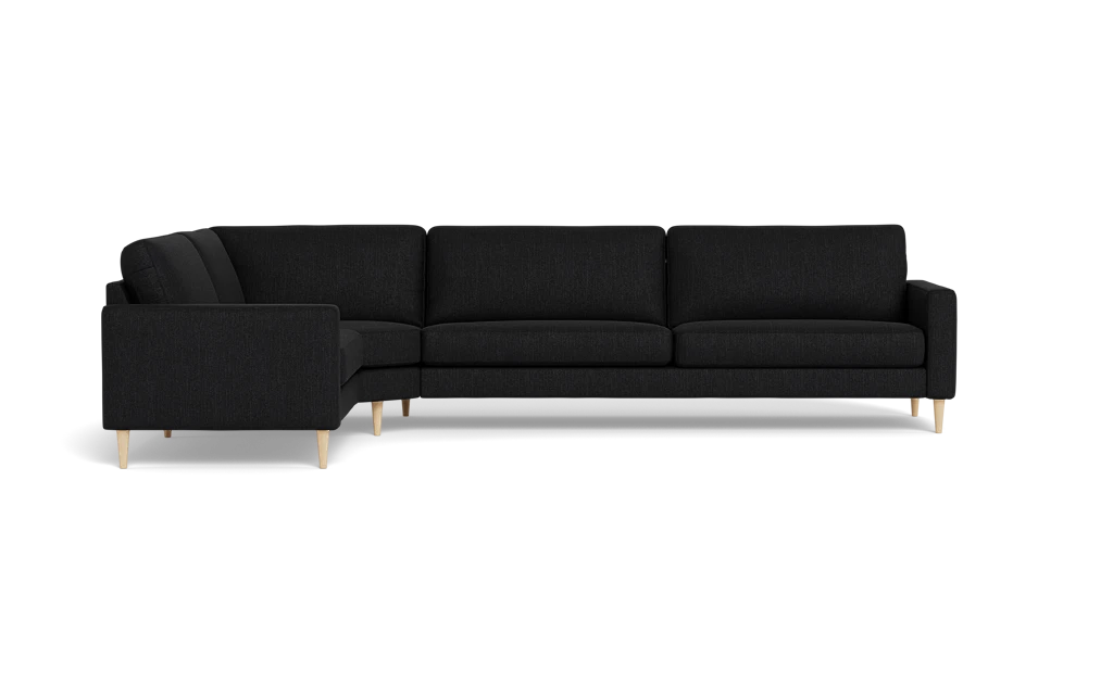 Symfoni 2018 hjørnesofa - armlæn 6 - Vila stof - Black