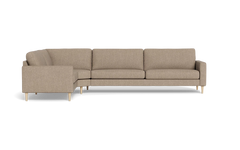 Symfoni 2018 hjørnesofa - armlæn 6 - Vila stof - Dark Beige