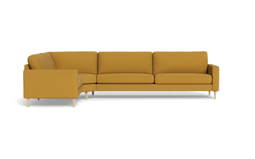 Symfoni 2018 hjørnesofa - armlæn 6 - New Ocean stof - Curry