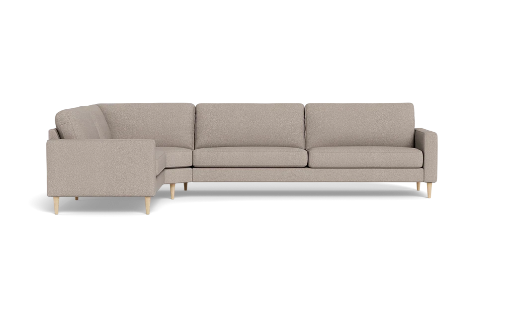 Symfoni 2018 hjørnesofa - armlæn 6 - Brego stof - Light Brown