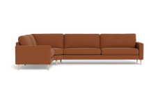 Symfoni 2018 hjørnesofa - armlæn 6 - Bloq stof - Cognac