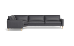 Symfoni 2018 hjørnesofa - armlæn 6 - Semianilin/spalt læder - Anthracite