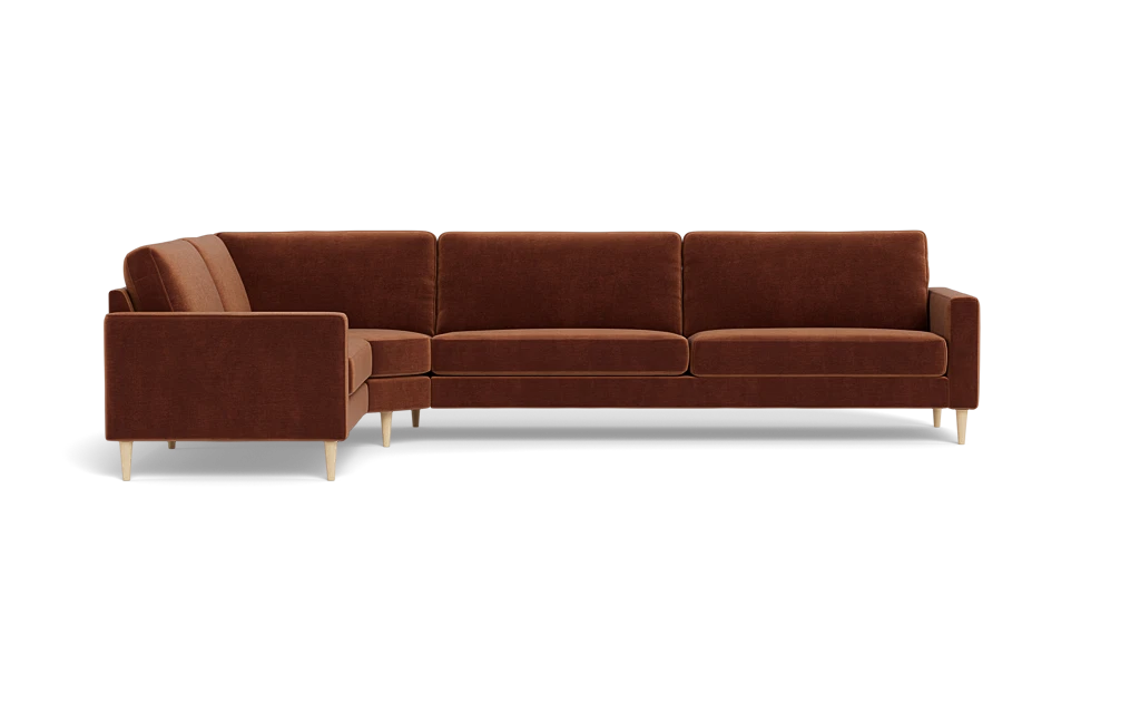 Symfoni 2018 hjørnesofa - armlæn 6 - Adore velour - Copper