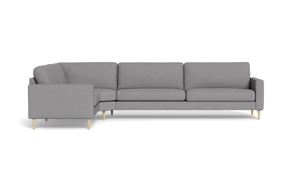 Symfoni 2018 hjørnesofa - armlæn 6 - Bloq stof - Zinc