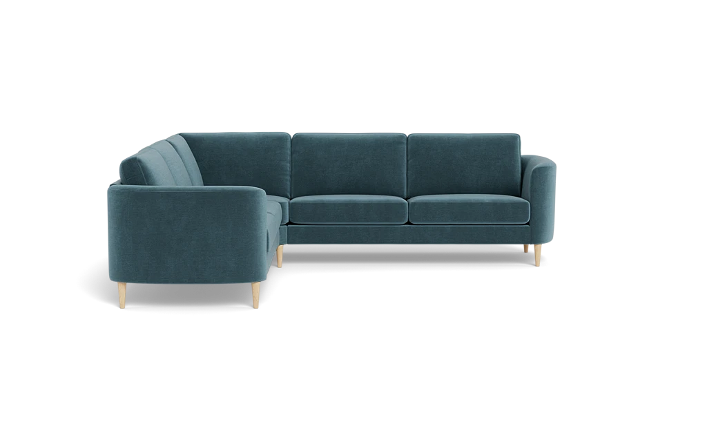 Symfoni 2018 hjørnesofa - armlæn 19 - Adore velour - Petrol