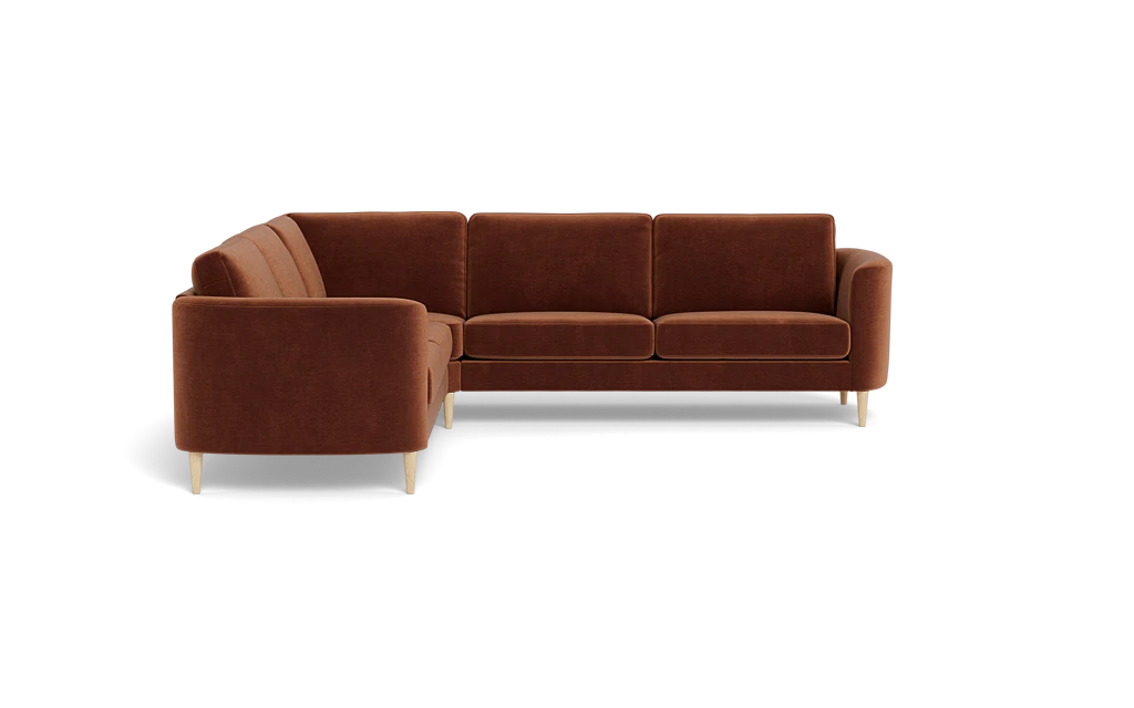 Symfoni 2018 hjørnesofa - armlæn 19 - Adore velour - Copper