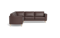 Symfoni 2018 hjørnesofa - armlæn 19 - Anilux læder - Dark Brown
