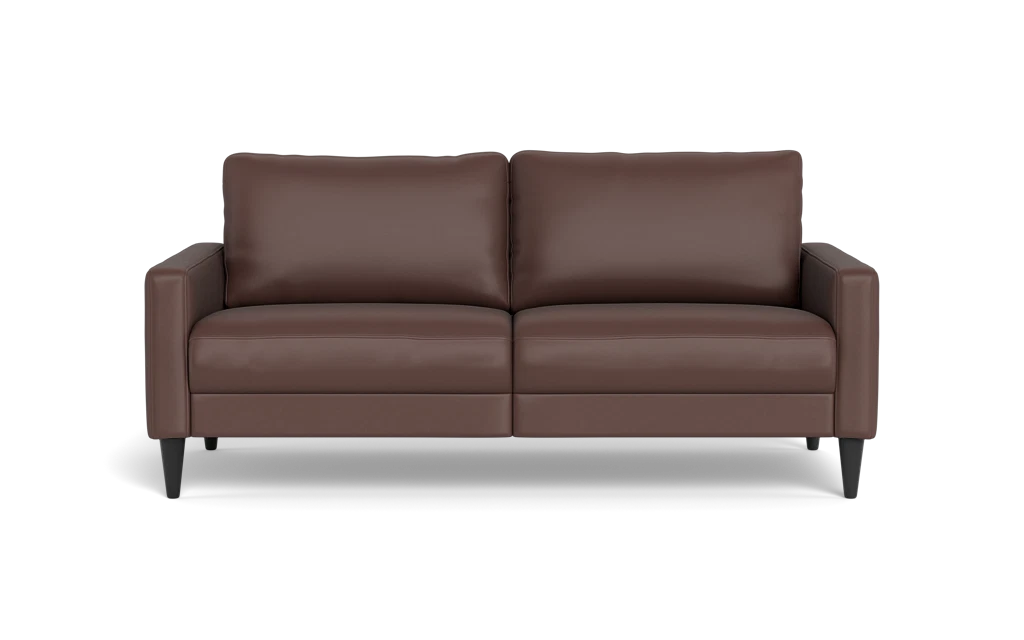 Stamford 2543 2,5 pers. sofa - Madras/skai læder - Dark Brown