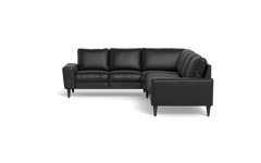 Stamford 2600 hjørnesofa - Anilux læder - Black - Venstrevendt