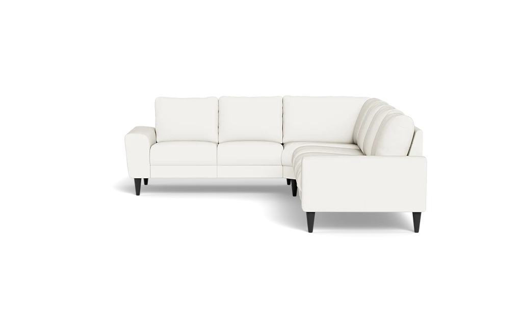 Stamford 2600 hjørnesofa - Semianilin/spalt læder - White - Højrevendt