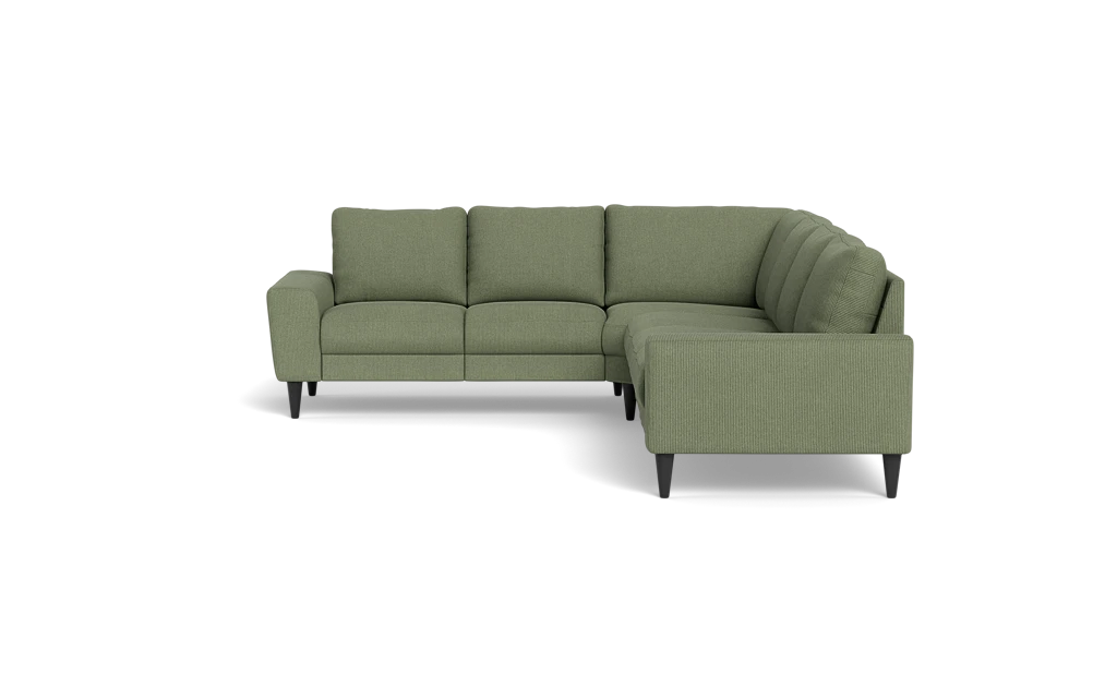 Stamford 2600 hjørnesofa - Rebel stof - Forest - Højrevendt