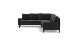 Stamford 2600 hjørnesofa - Adore velour - Anthracite - Venstrevendt