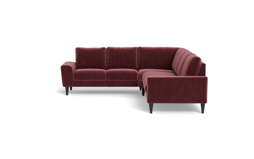 Stamford 2600 hjørnesofa - Adore velour - Wine Red - Venstrevendt