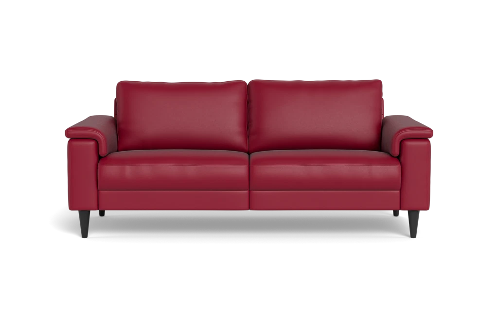 Stamford 2601 3 pers. sofa - Semianilin/spalt læder - Red