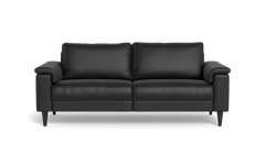 Stamford 2601 3 pers. sofa - Semianilin/spalt læder - Black
