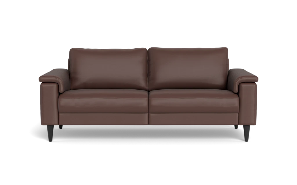 Stamford 2601 3 pers. sofa - Madras/skai læder - Dark Brown
