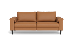 Stamford 2601 3 pers. sofa - Madras/skai læder - Cognac