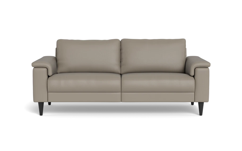 Stamford 2601 3 pers. sofa - Semianilin/spalt læder - Light Grey
