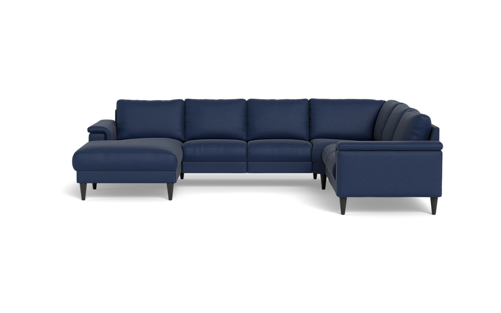 Stamford 2601 hjørnesofa med chaiselong - Oakland stof - Dark Blue - Venstrevendt