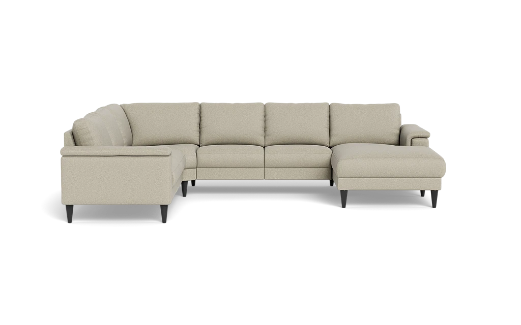 Stamford 2601 hjørnesofa med chaiselong - Idaho stof - Beige - Højrevendt