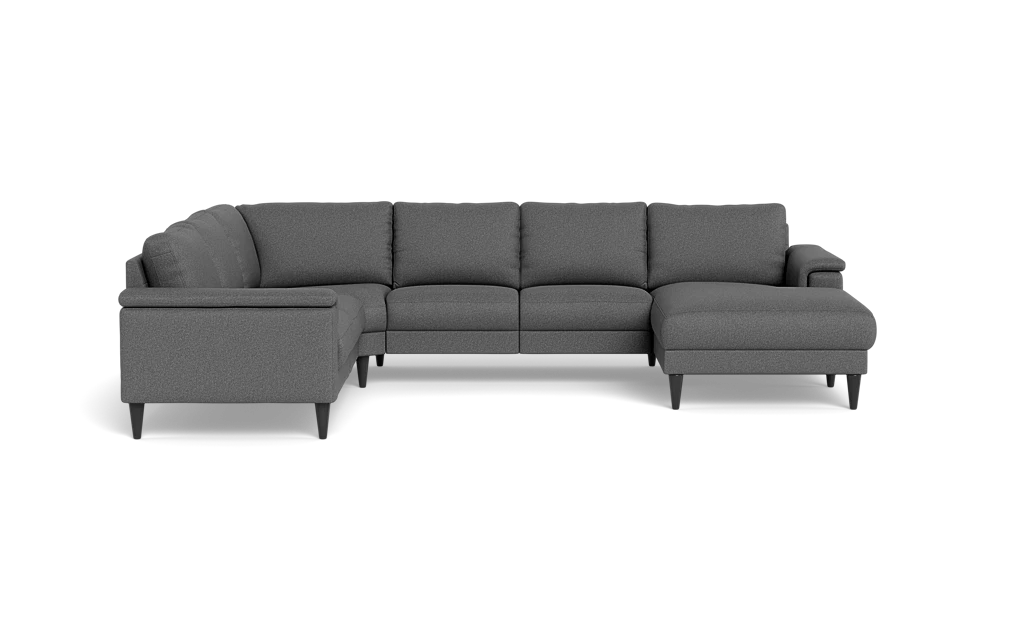 Stamford 2601 hjørnesofa med chaiselong - Idaho stof - Antracite - Højrevendt