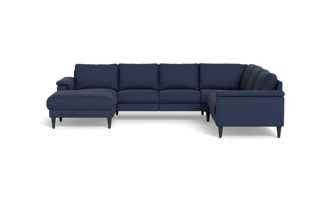 Stamford 2601 hjørnesofa med chaiselong - Rebel stof - Indigo - Venstrevendt